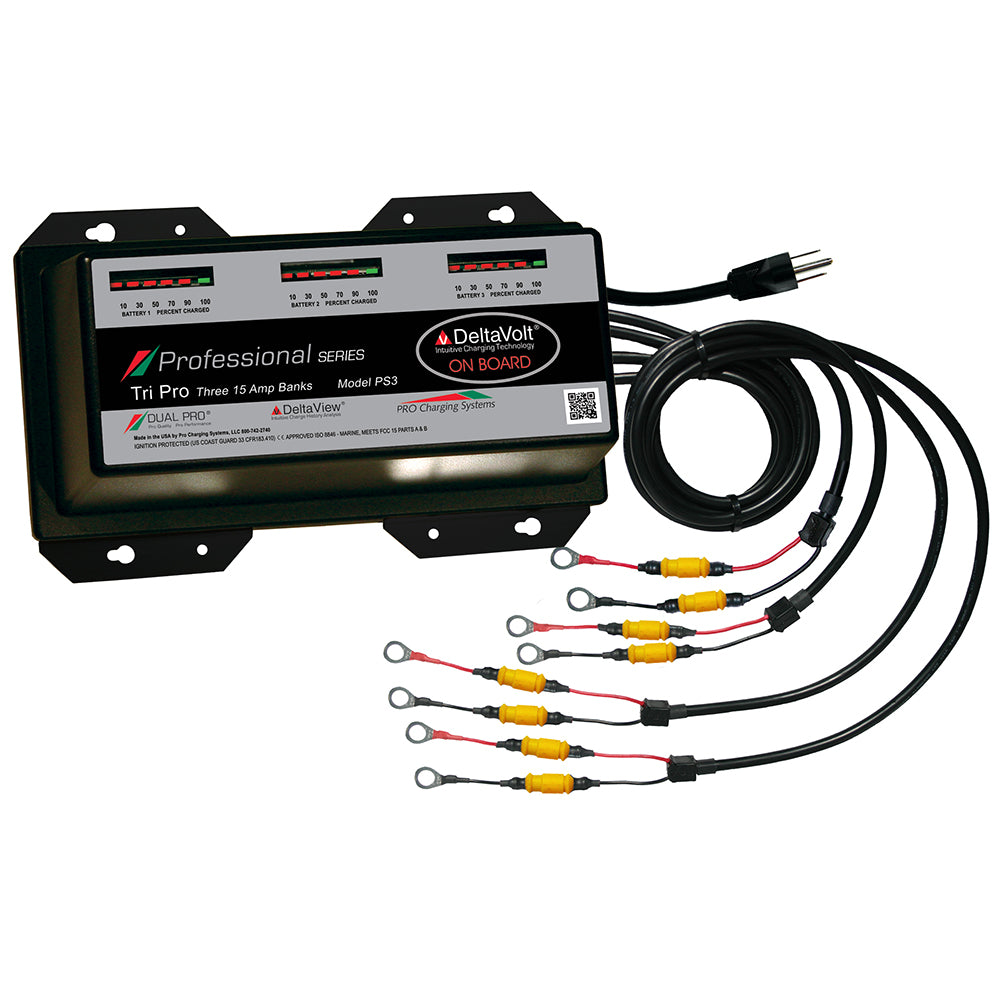 Dual Pro Professional Series Battery Charger - 45A - 3-15A-Banks - 12V-36V — marine battery chargers