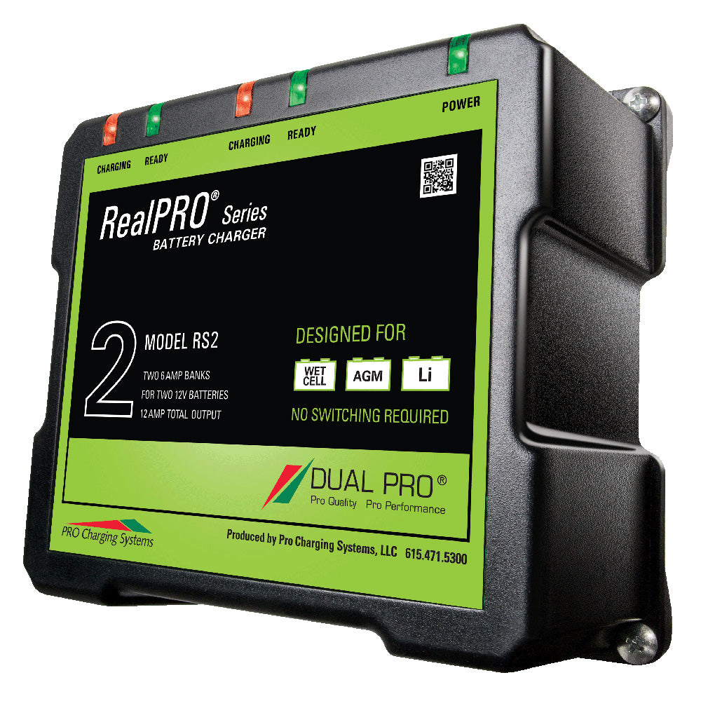 Dual Pro RealPRO Series Battery Charger - 12A - 2-6A-Banks - 12V/24V — marine battery chargers