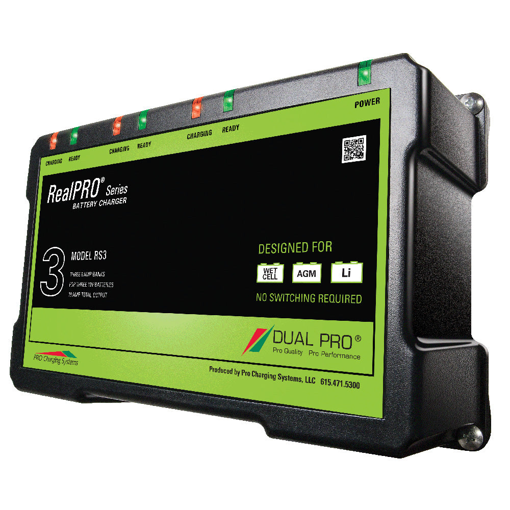 Dual Pro RealPRO Series Battery Charger - 18A - 3-6A-Banks - 12V-36V — marine battery chargers