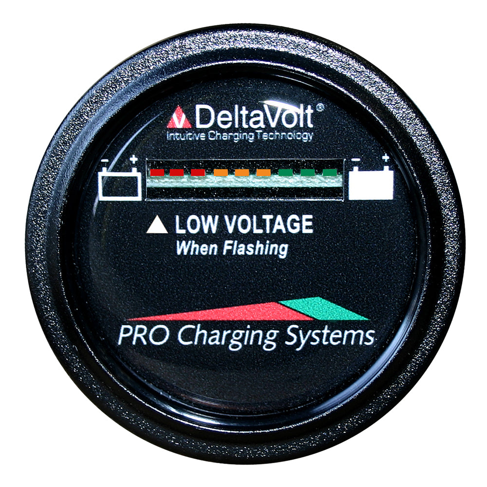 Dual Pro Battery Fuel Gauge - DeltaView® Link Compatible - 64V System (8-8V Batteries) — marine meters & monitoring