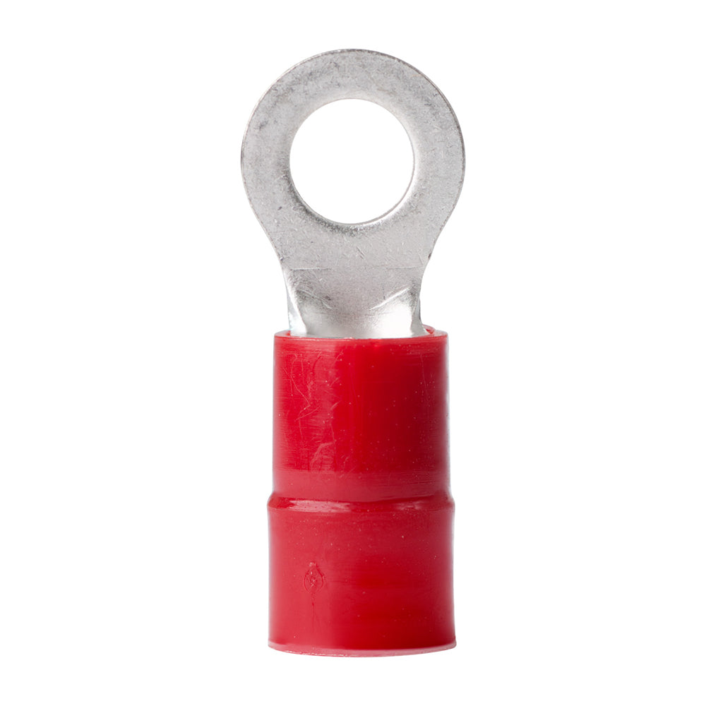Ancor 8 AWG - 1/4" Nylon Ring Terminal - 100-Pack — marine terminals