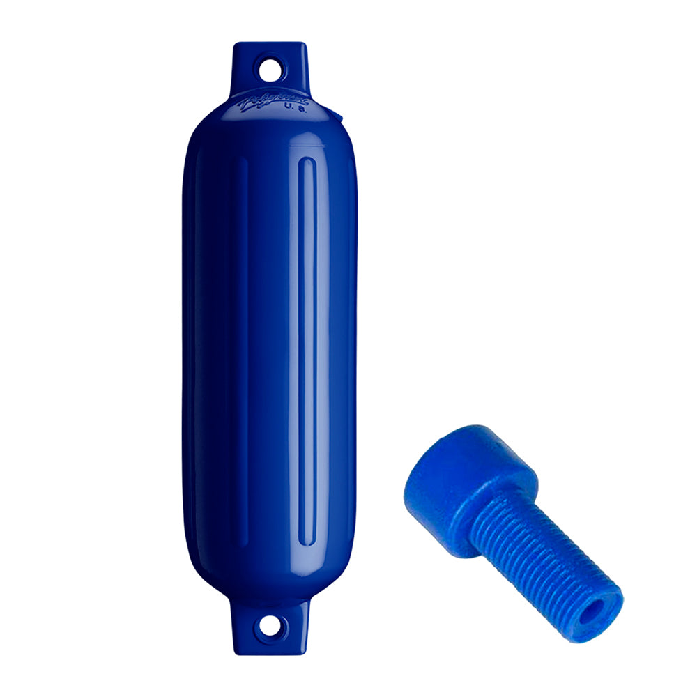Polyform U.S. Polyform G-3 Twin Eye Fender 5.5" x 19" - Cobalt Blue w/Adapter — marine fenders