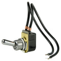 BEP Marine BEP SPST Chrome Plated Toggle Switch Wire Leads - ON/OFF — marine switches & accessories