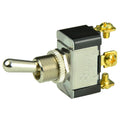 BEP Marine BEP SPDT Chrome Plated Toggle Switch - ON/OFF/(ON) — marine switches & accessories