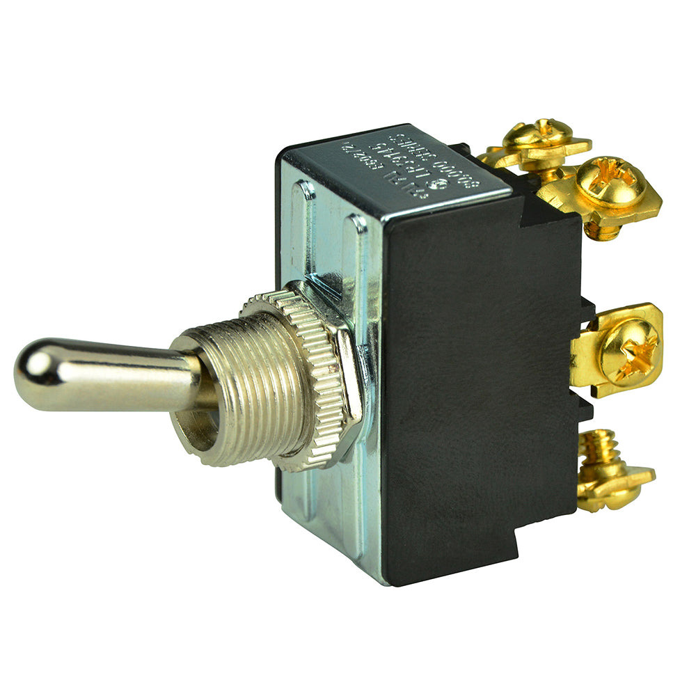 BEP Marine BEP DPDT Chrome Plated Toggle Switch - ON/OFF/ON — marine switches & accessories
