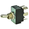 BEP Marine BEP DPDT Chrome Plated Toggle Switch - ON/OFF/(ON) — marine switches & accessories