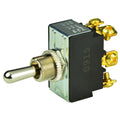 BEP Marine BEP DPDT Chrome Plated Toggle Switch - (ON)/OFF/(ON) — marine switches & accessories