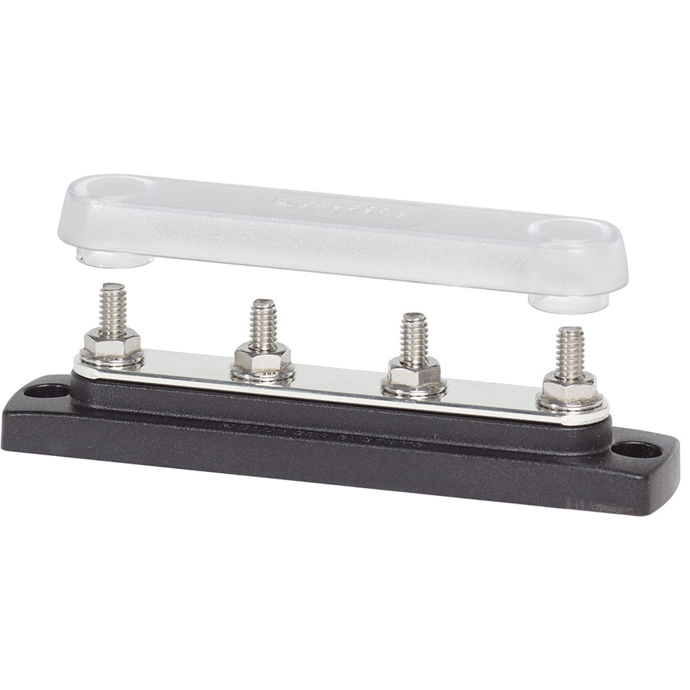 Blue Sea Systems Blue Sea 2307 Common 150A BusBar - (4) 1/4"-20 Studs w/Cover — marine busbars