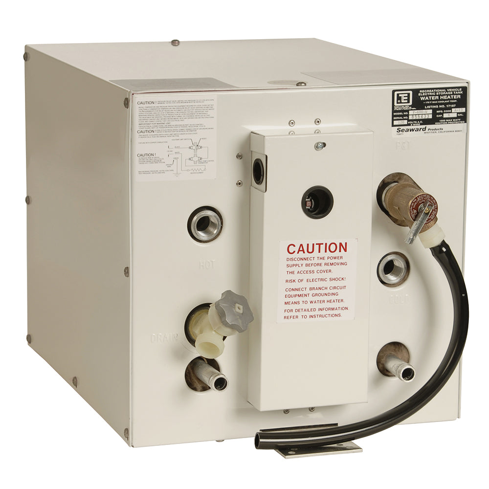 Whale Marine Whale Seaward 6 Gallon Hot Water Heater w/Front Heat Exchanger - White Epoxy - 240V - 1500W — marine hot water heaters