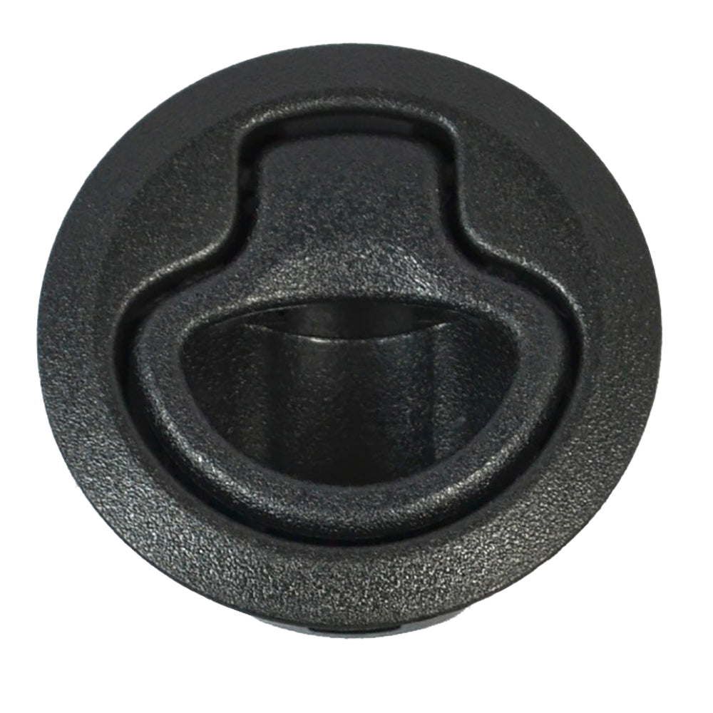 Southco Flush Pull Latch - Pull To Open - Non-Locking Black Plastic — marine latches