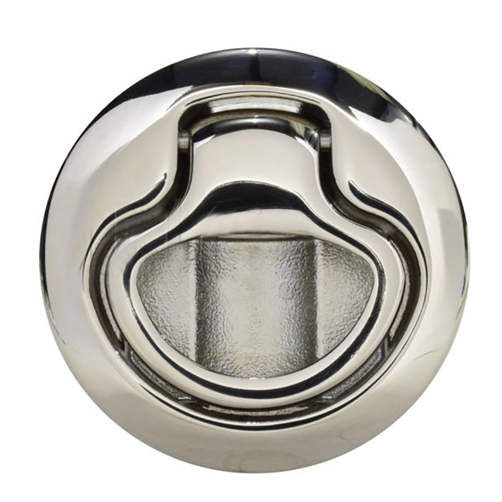 Southco Flush Pull Latch Pull to Open - Non-Locking - Polished Stainless Steel — marine latches