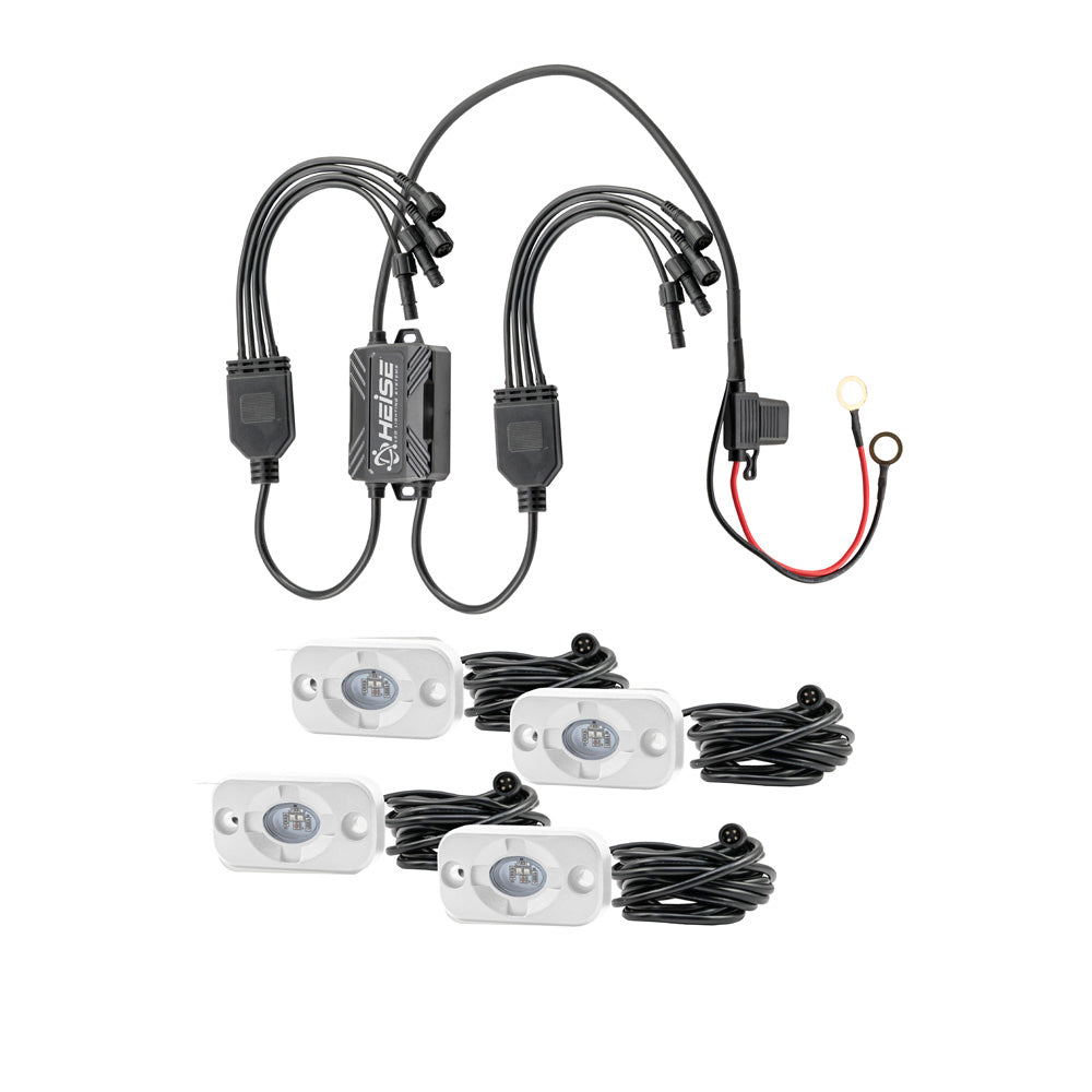 HEISE LED Lighting Systems HEISE RBG Accent Light Kit - 4 Pack — marine interior / courtesy light