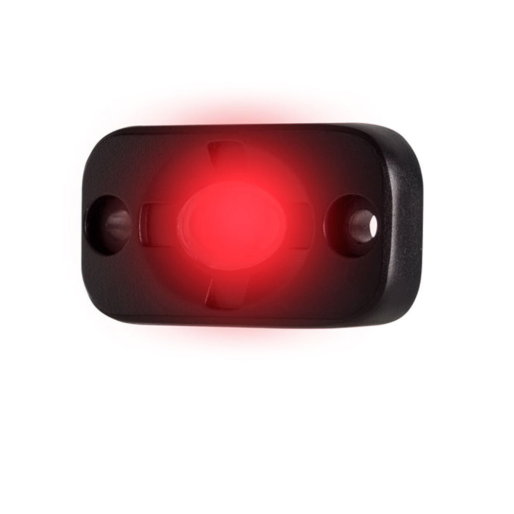 HEISE LED Lighting Systems HEISE Auxiliary Accent Lighting Pod - 1.5" x 3" - Black/Red — marine interior / courtesy light