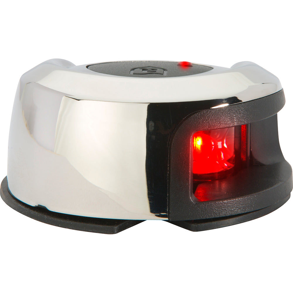Attwood Marine Attwood LightArmor Deck Mount Navigation Light - Stainless Steel - Port (red) - 2NM — marine navigation lights