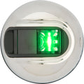 Attwood Marine Attwood LightArmor Vertical Surface Mount Navigation Light - Starboard (Green) - Stainless Steel - 2NM — marine navigation lights