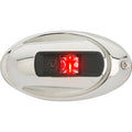 Attwood Marine Attwood LightArmor Vertical Surface Mount Navigation Light - Oval - Port (red) - Stainless Steel - 2NM — marine navigation lights