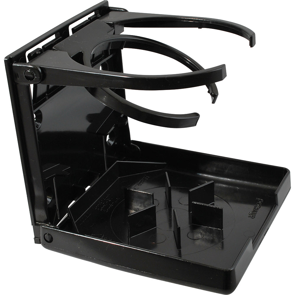 Attwood Marine Attwood Fold-Up Drink Holder - Dual Ring - Black — marine deck / galley