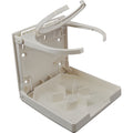 Attwood Marine Attwood Fold-Up Drink Holder - Dual Ring - White — marine deck / galley