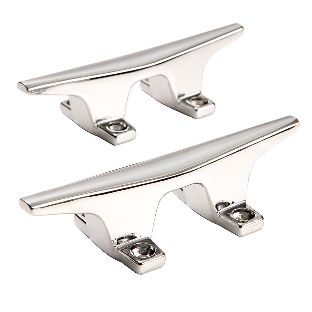 Attwood Marine Attwood ZAMAK Chrome Plated Zinc Cleats - Pair - 4-1/2" — marine cleats