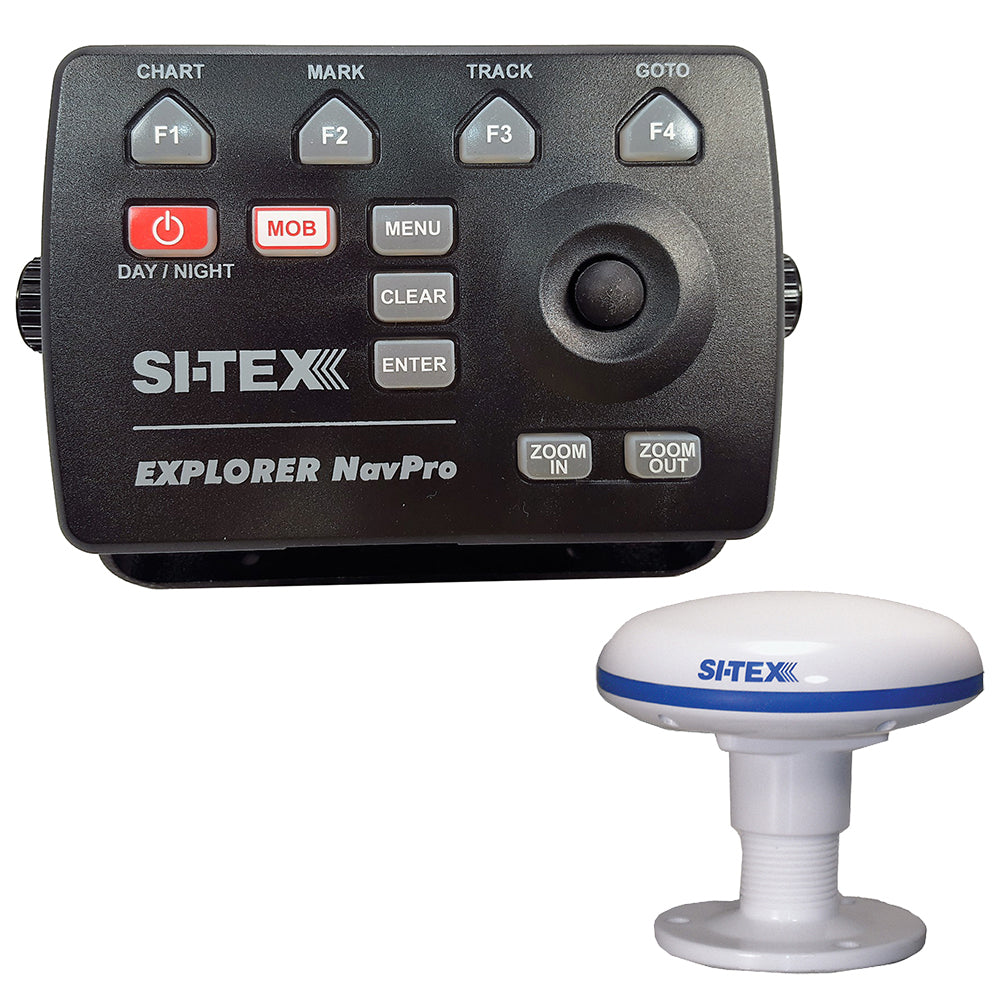 SI-TEX Explorer NavPro w/Wi-Fi & GPK-11 GPS Antenna — marine gps - chartplotters