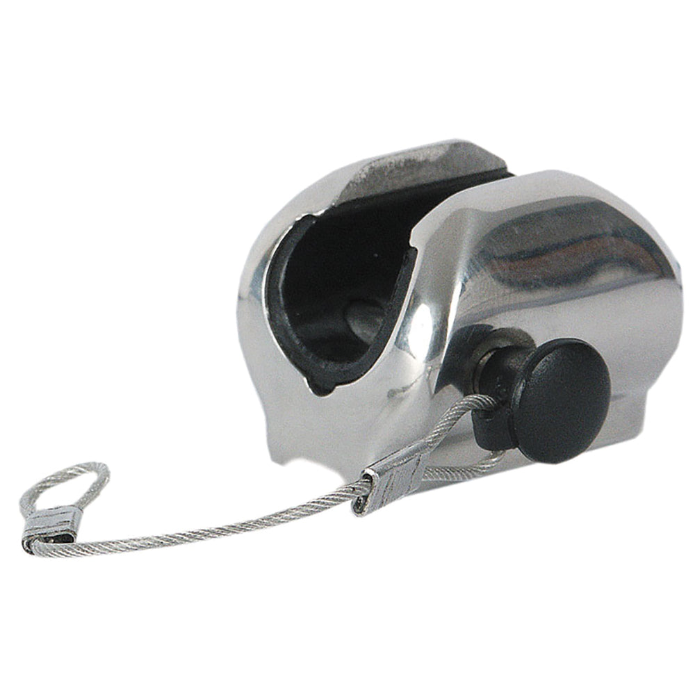 TACO Marine TACO Concave Deck Hinge w/Pin & Lanyard - Fits 7/8" Tube — marine bimini top fittings