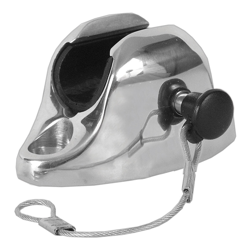 TACO Marine TACO Flat Deck Hinge w/Pin & Lanyard - 7/8"-1-1/4" — marine bimini top fittings