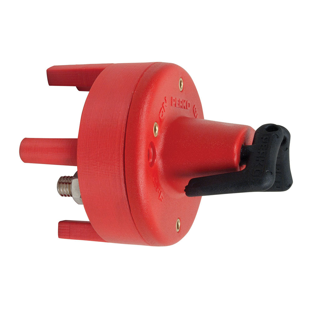 Perko Dual Battery Switch w/Mounting Ring & Legs - Bulkhead Mount — marine battery management