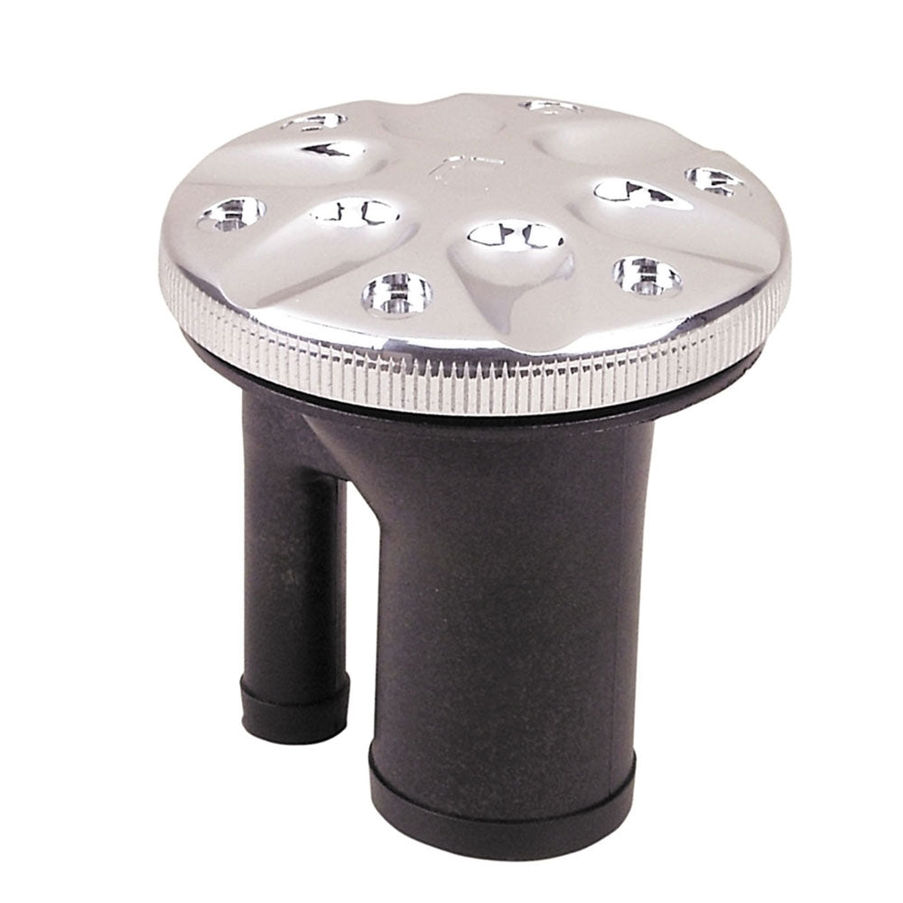 Perko 0591 Vented Fill f/1-1/2" Hose - Straight Neck - Chrome — marine fittings