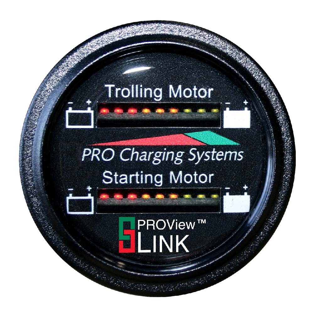 Dual Pro Battery Fuel Gauge - Marine Dual Read Battery Monitor - 12V/36V System - 15' Battery Cable — marine meters & monitoring