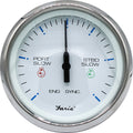 Faria Beede Instruments Faria 4" Chesapeake SS White Engine Synchronizer - Dual Gas & Var Ratio Alt Diesel — marine gauges