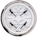 Faria Beede Instruments Faria Chesapeake White SS 4" Multifunction Gauge — marine gauges
