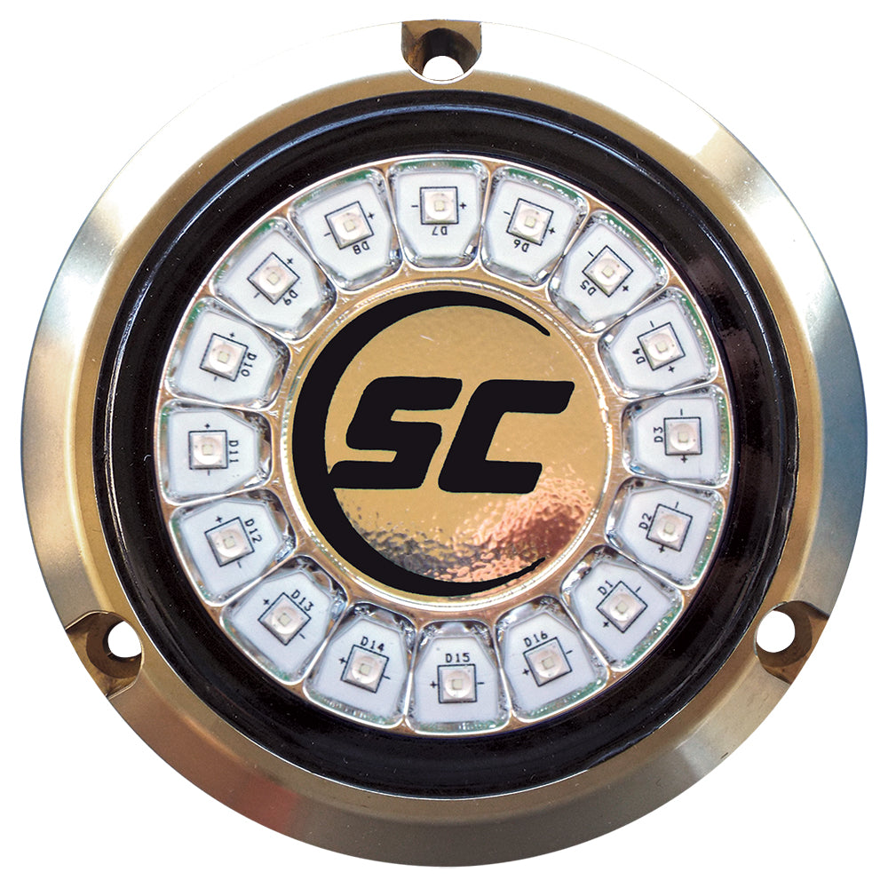 Shadow-Caster LED Lighting Shadow-Caster Great White Single Color Underwater Light - 16 LEDs - Bronze — marine underwater lighting