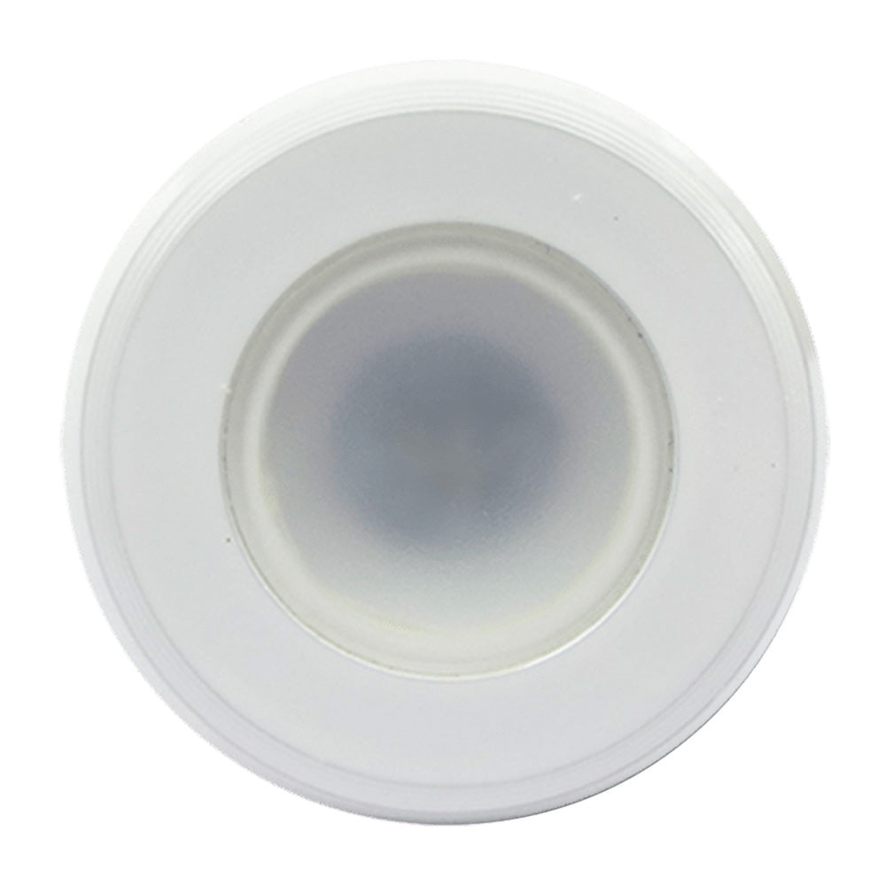 Shadow-Caster LED Lighting Shadow-Caster Single Color White Non-Dimmable White Powder Coat Down Light — marine dome/down lights