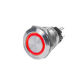 Blue Sea Systems Blue Sea 4162 SS Push Button Switch - Off-On - Red - 10A — marine switches & accessories