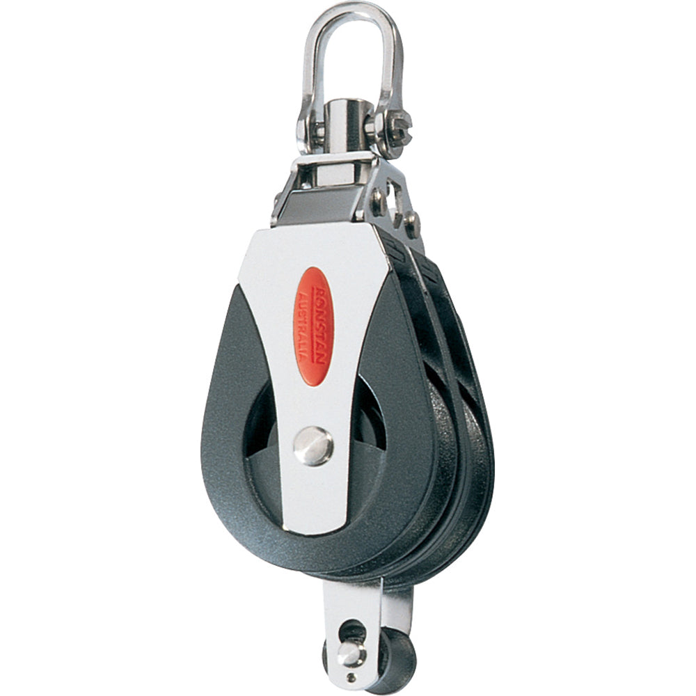 Ronstan Series 40 Ball Bearing Block - Double - Becket - Swivel Head — marine blocks