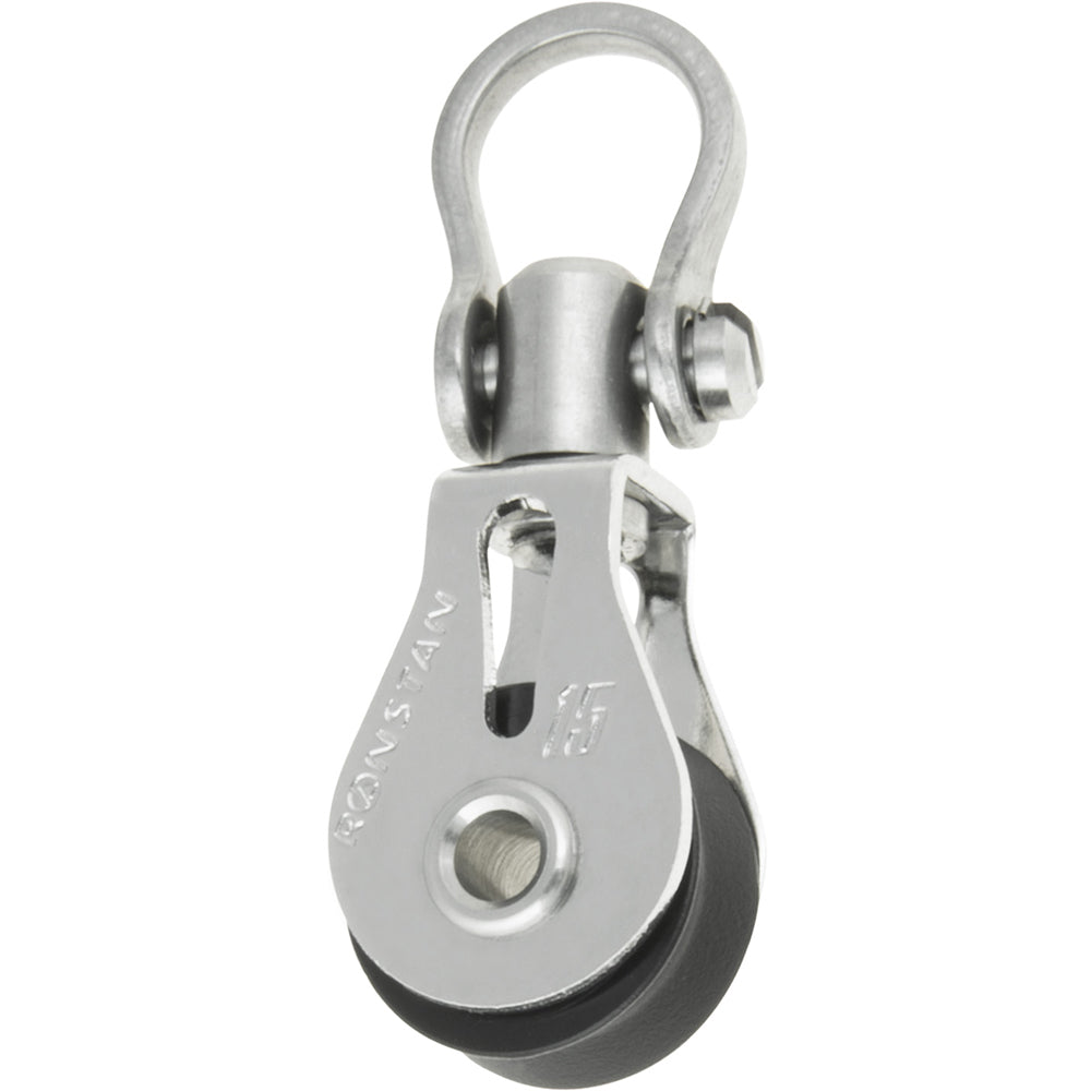 Ronstan Series 15 Ball Bearing Utility Block - Single, Swivel Shackle Head — marine blocks