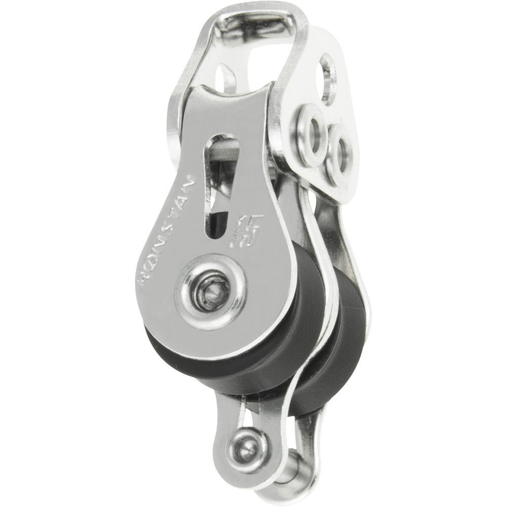Ronstan Series 15 Ball Bearing Utility Block - Double, Becket — marine blocks