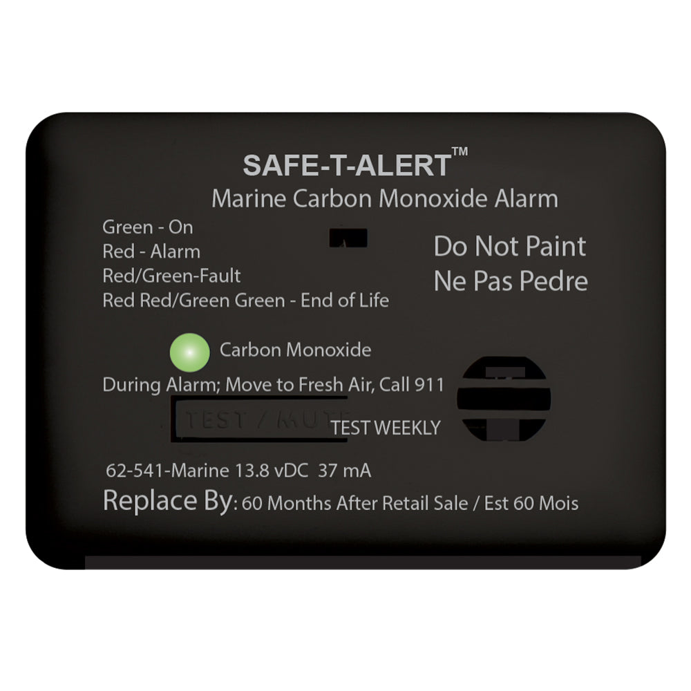 Safe-T-Alert 62 Series Carbon Monoxide Alarm w/Relay - 12V - 62-541-R-Marine - Surface Mount - Black — marine fume detectors