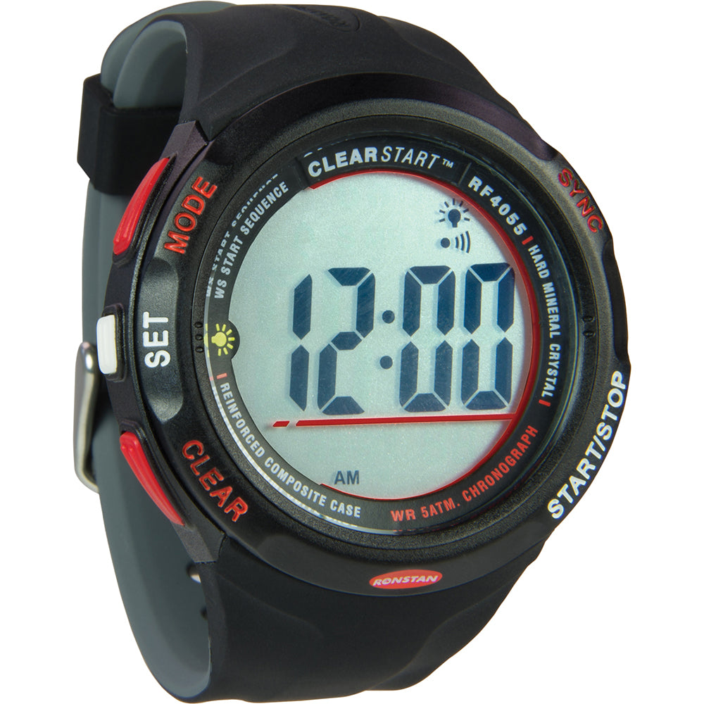 Ronstan RF4055 ClearStart™ 50mm Sailing Watch - Black/Grey — marine accessories