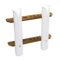Whitecap Teak 2-Rod Tournament Storage Rack — marine teak