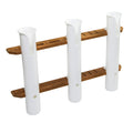 Whitecap Teak 3-Rod Tournament Storage Rack — marine teak