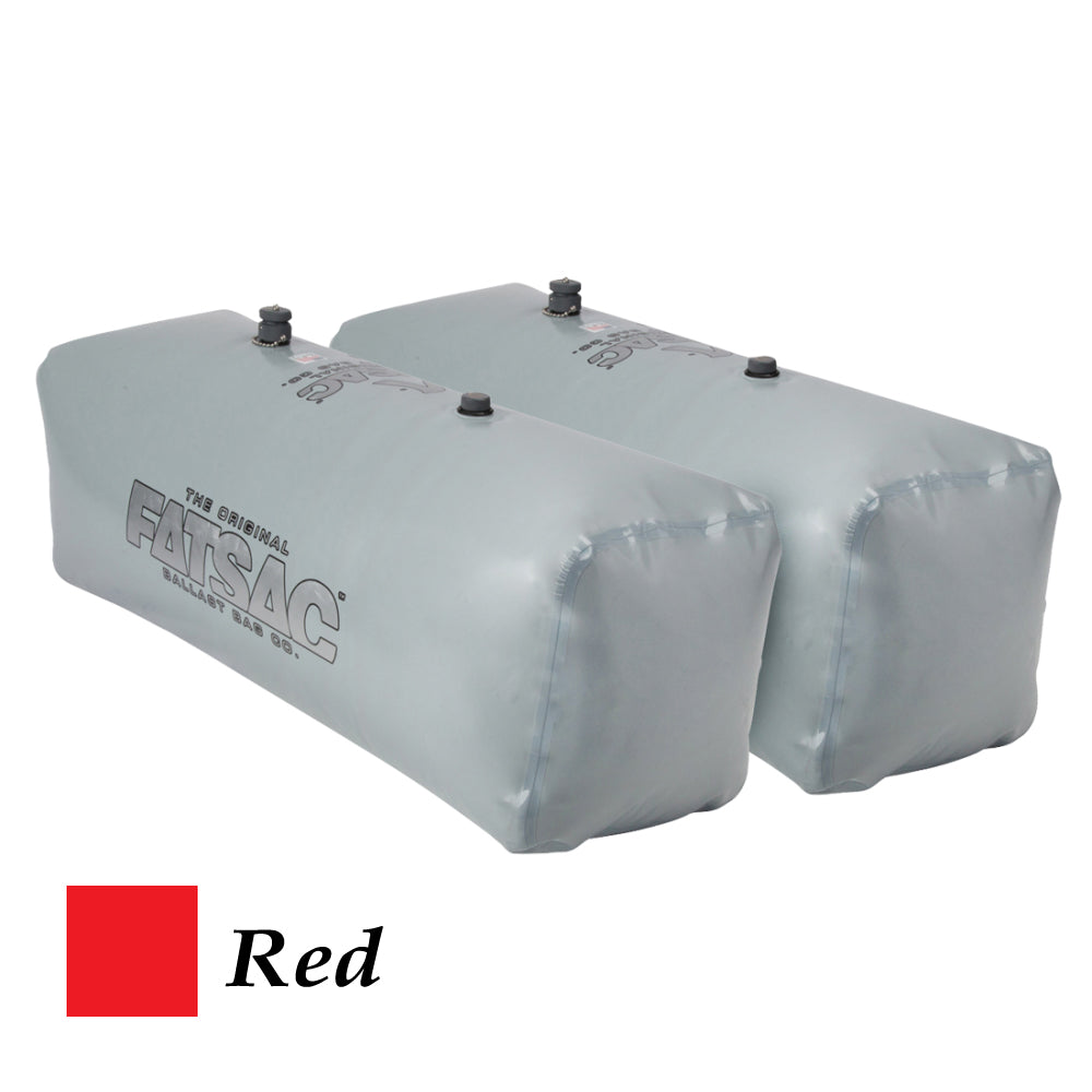 FATSAC V-drive Fat Sacs - Pair - 400lbs Each - Red — marine watersports