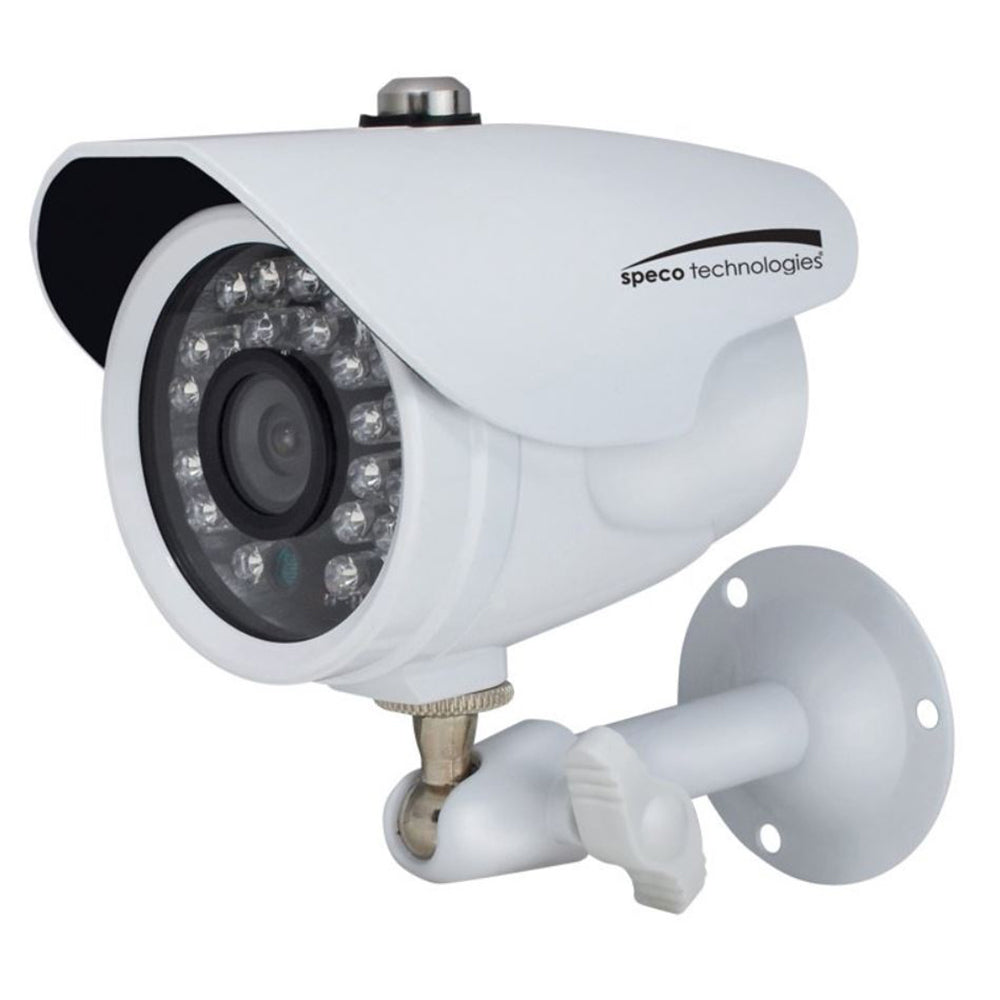 Speco Tech Speco HD-TVI 2MP Color Waterproof Marine Bullet Camera w/IR, 10' Cable, 3.6mm Lens, White Housing — marine cameras & night vision