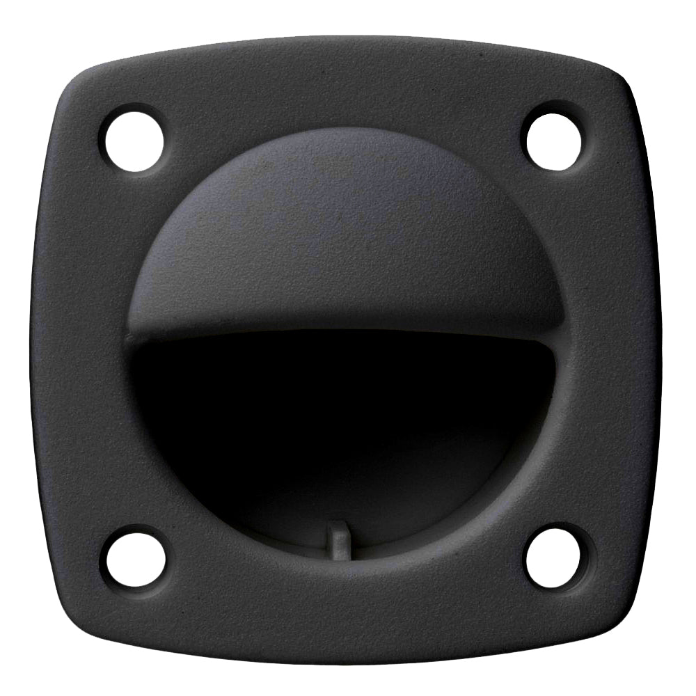 Whitecap Nylon Flush Pull - Small - Black — marine latches