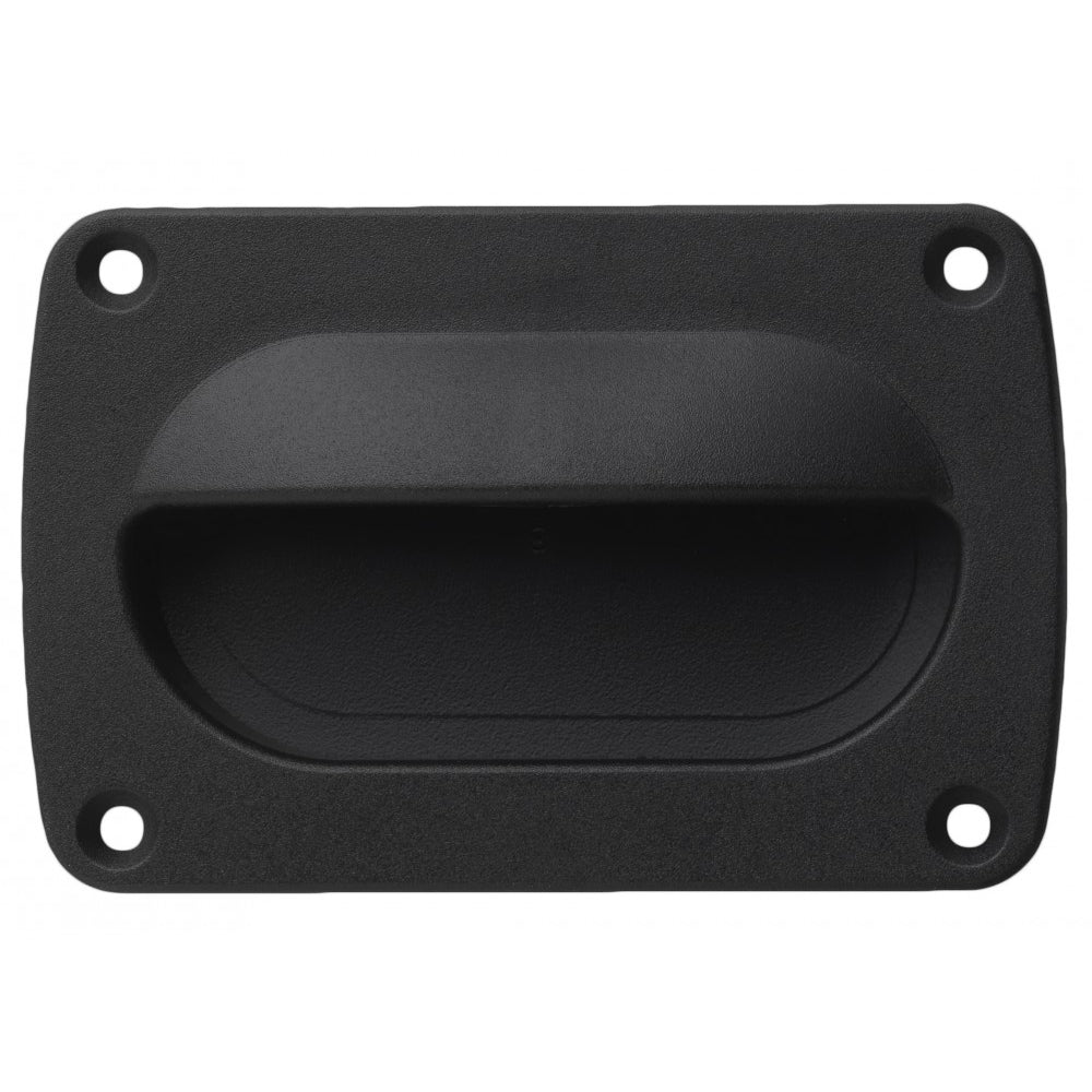 Whitecap Nylon Flush Pull - Large - Black — marine latches
