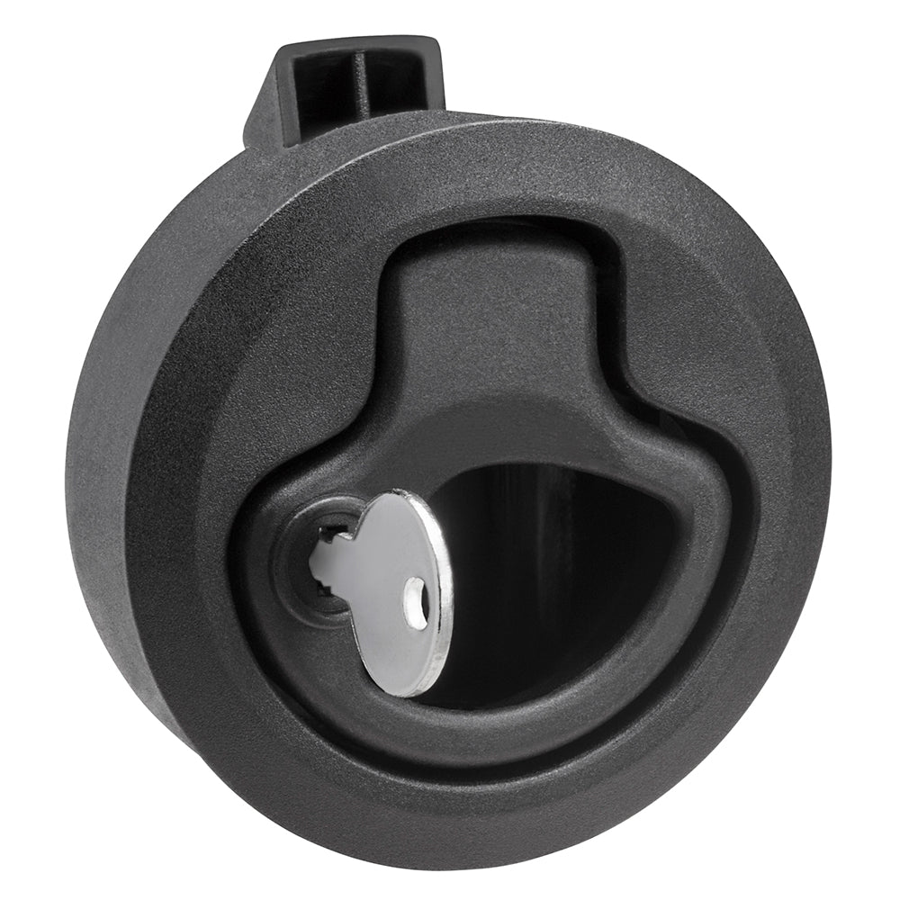 Whitecap Mini Ring Pull Nylon Locking Black — marine latches