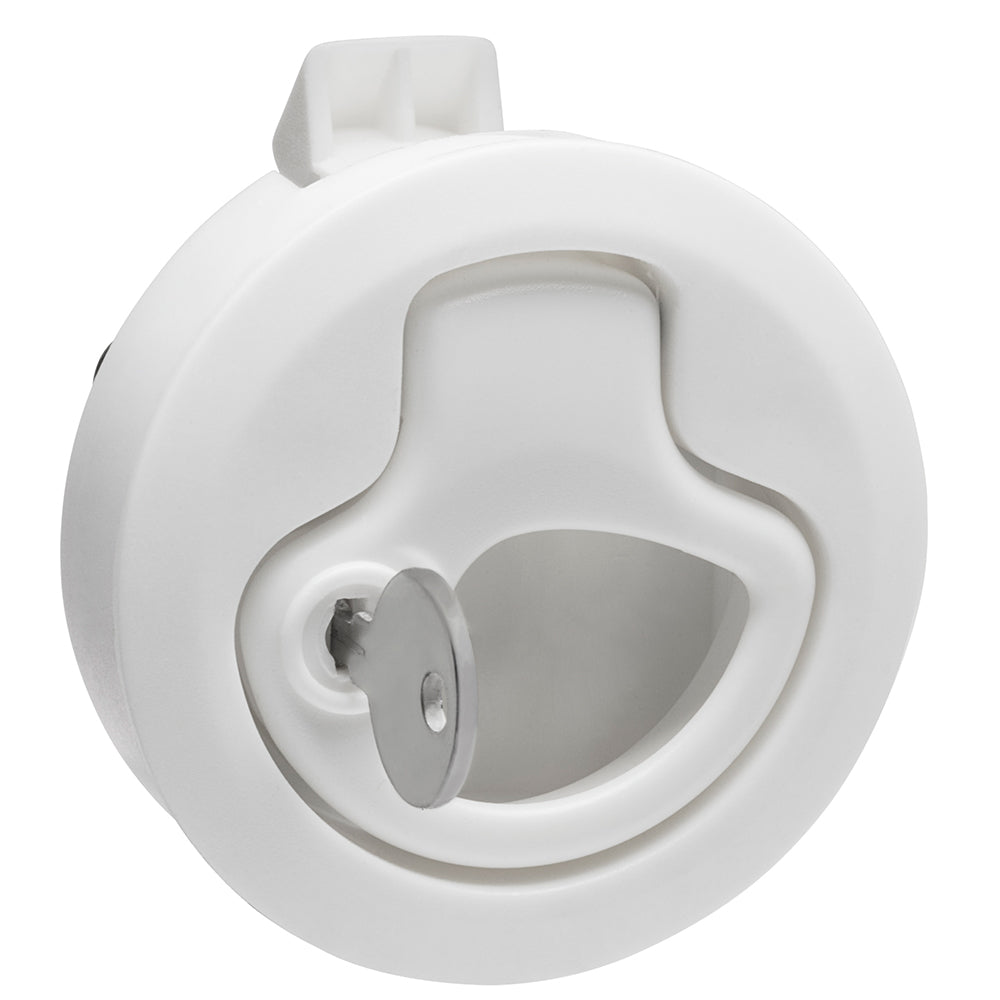Whitecap Mini Ring Pull Nylon Locking White — marine latches