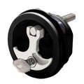 Whitecap Compression Handle CP Zamac/Black Nylon Locking Fresh Water Use Only — marine latches