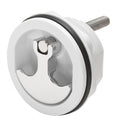 Whitecap Compression Handle CP Zamac/White Nylon No Lock Fresh Water Use Only — marine latches