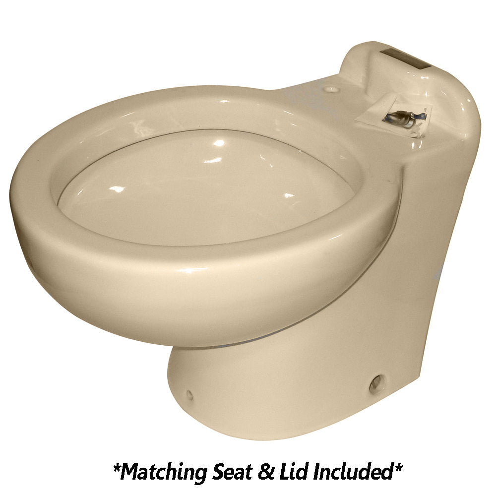 Raritan Marine Elegance - Household Style - Almond - Tall Angle Back - Freshwater Solenoid - Smart Toilet Control - 12V — marine marine sanitation